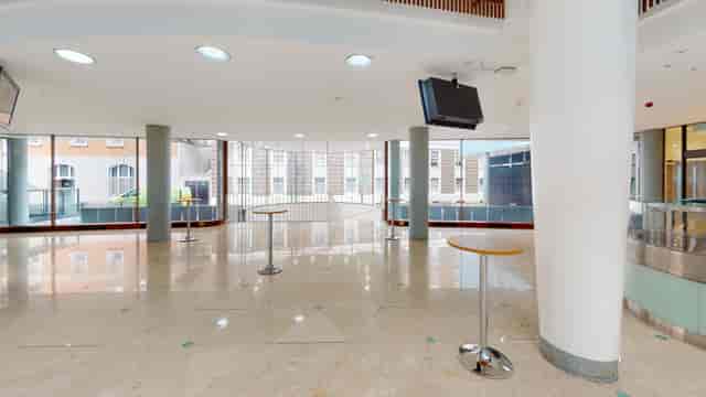 Spacious Marble Hall in Congress Centre, ideal for networking events and receptions.