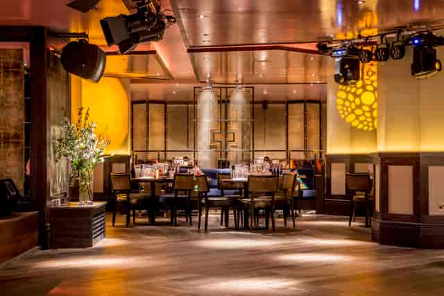 Sophisticated dining space at Carnaby, ideal for upscale events and corporate dinners.