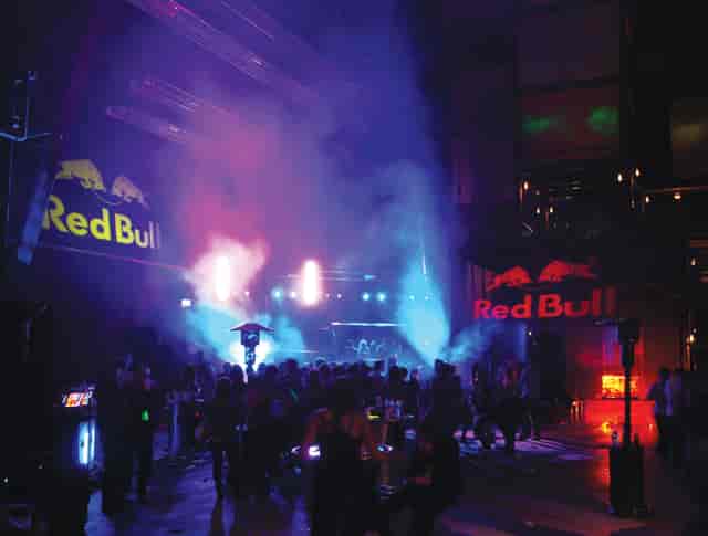 Vibrant event space at The Face of Steel, ideal for brand activations and launch parties.