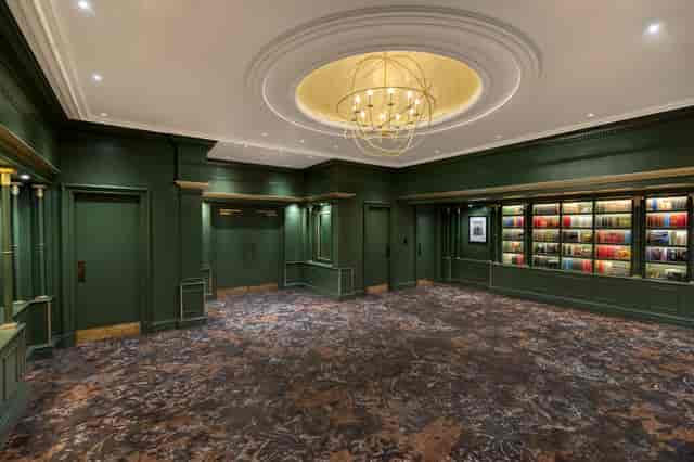 Library Suite at Hyatt Regency London - The Churchill, elegant green walls, versatile event space.