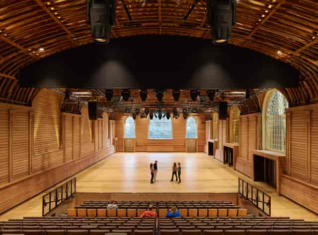 Brighton Dome Corn Exchange: spacious wooden venue for conferences and performances.