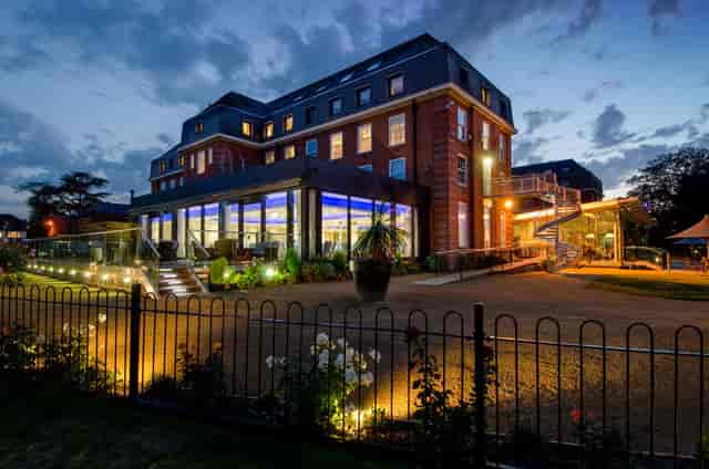 Thames View Suite at The Lensbury, modern venue for corporate events and social gatherings.