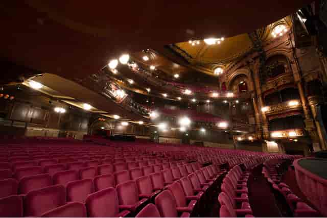 London Palladium auditorium for corporate keynote presentations and awards ceremonies.