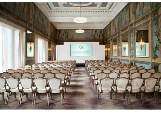 Elegant meeting room in Waldorf Astoria Edinburgh, ideal for conferences and presentations.