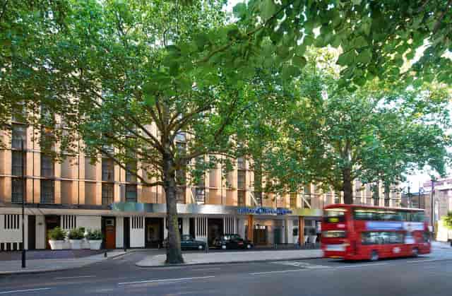Modern Boardroom 2 at Hilton London Kensington, perfect for corporate events and meetings.