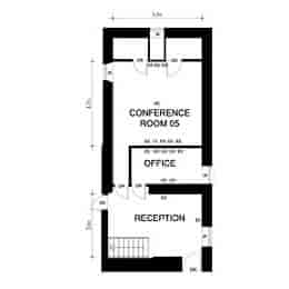 Conference room floor plan at Norton House Hotel & Spa for meetings and events.