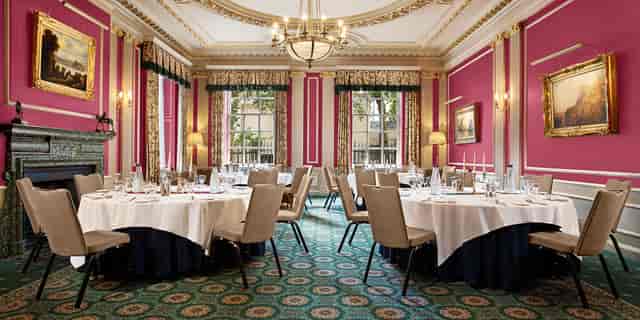 Morrison Room corporate luncheon, elegant board meeting