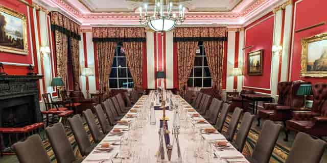 Morrison Room banquet, classic formal dining, VIP dinner, corporate event