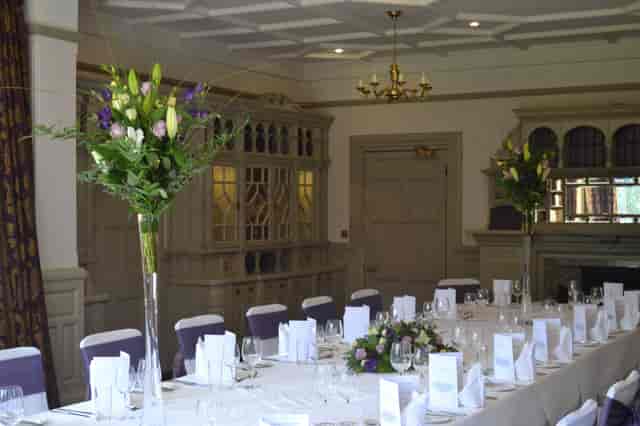 Elegant banquet room at Woodlands Park Hotel, perfect for corporate events and gatherings.