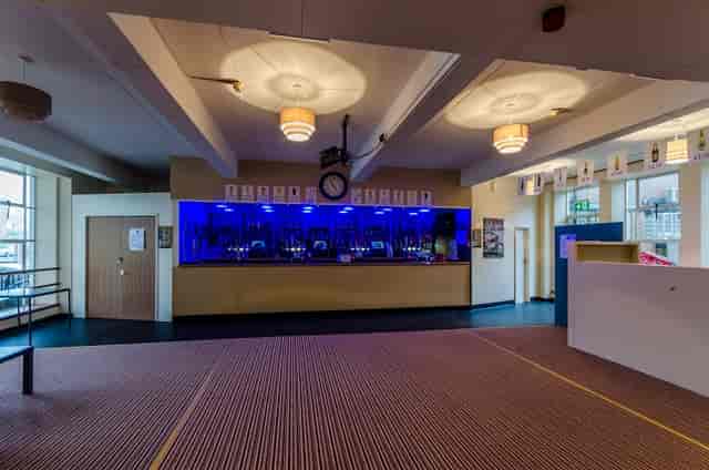 Bar area in Brierley Hill Civic Hall with modern design, perfect for events and meetings.
