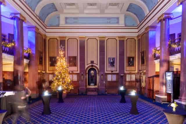 London Christmas Gala event room