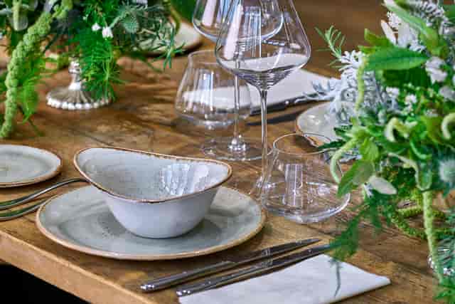 Elegant dining table setup in Private Events Space, ideal for upscale gatherings and intimate dinners.