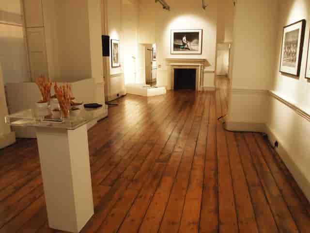East Wing Somerset House gallery with polished floors, ideal for art exhibitions and events.