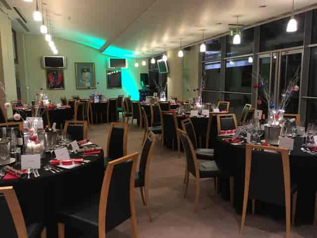 Ascot Authority Suite set for a formal dinner, ideal for corporate events and celebrations.