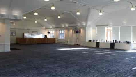 Spacious Pavilion Suite at Ascot Racecourse, ideal for conferences and receptions.