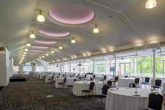 Pavilion Suite at Ascot Racecourse, spacious venue for conferences and banquets.