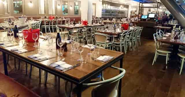 Elegant dining setup at The Pearson Room for corporate dinners and events.