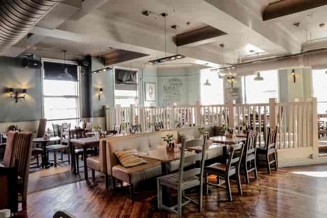 Stylish restaurant interior at O'Neill's Kings Cross for intimate meetings and events.