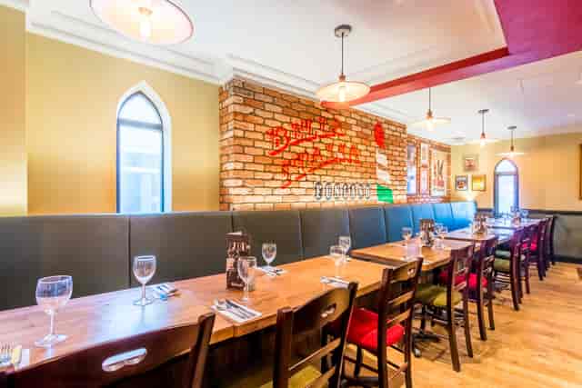 Stylish dining space in The Roma Room, ideal for corporate events and intimate gatherings.