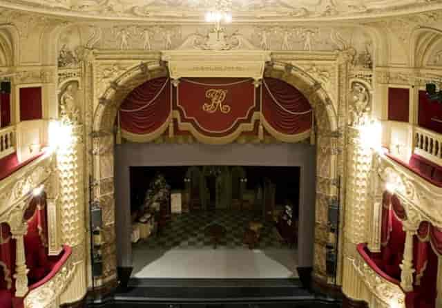 Richmond Theatre Main Auditorium with ornate details, ideal for elegant events and performances.