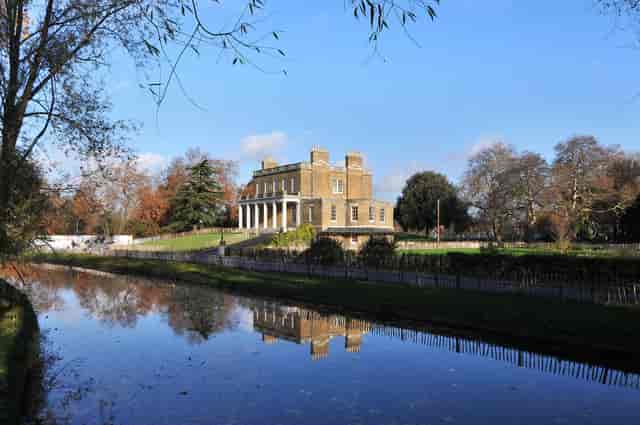 Church View Room at Clissold House, elegant venue for outdoor events by serene waterway.