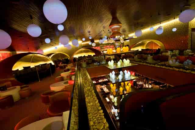 Stylish Cinnabar venue in Vermilion, perfect for upscale events and celebrations.