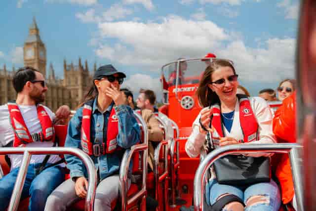 Thames Rockets RIB boat on the River Thames for corporate incentive travel and team building.