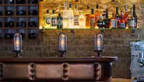 The Hide bar: industrial-chic venue for networking events and corporate receptions.