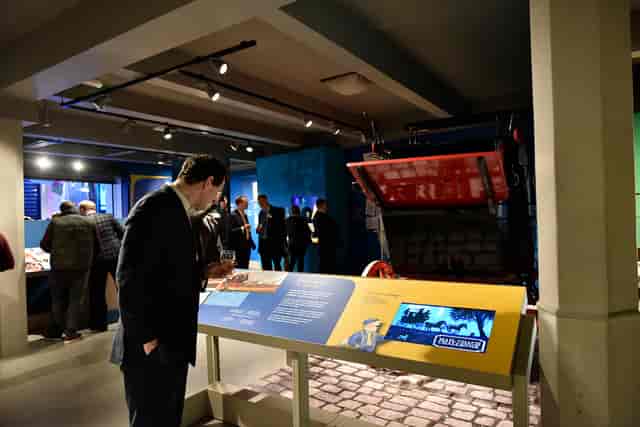The Courtyard at The Postal Museum: dynamic event space for networking and education.