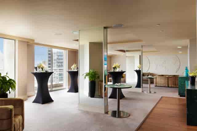 Executive Boardroom at Chelsea Harbour Hotel, modern decor for corporate events.