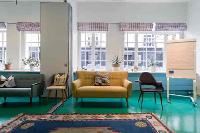 Bright meeting space at Locker & Rudder, perfect for collaboration and brainstorming events.
