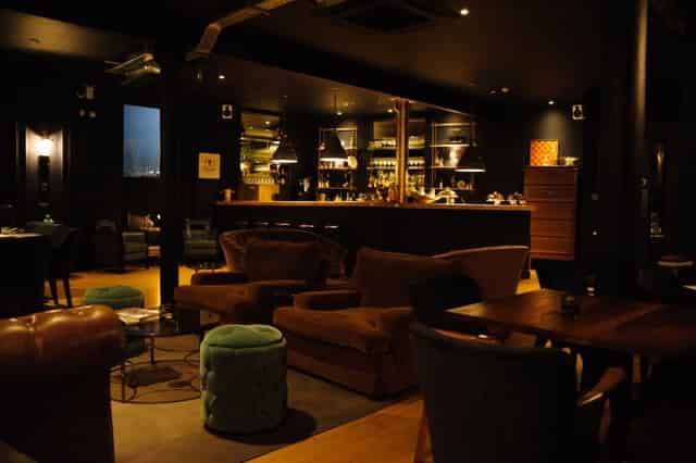 the bar