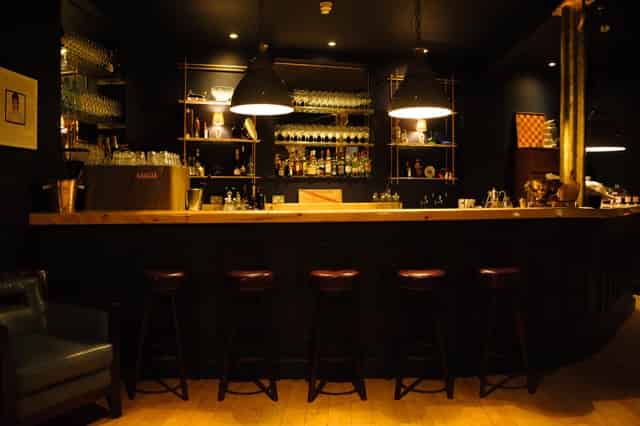 the bar