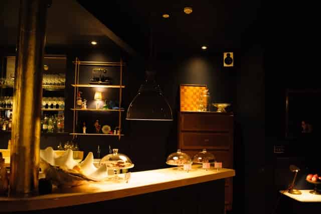 the bar