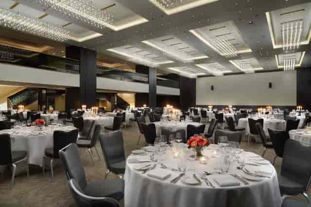 Sophisticated event space at Hilton London Bankside for formal dinners and corporate events.