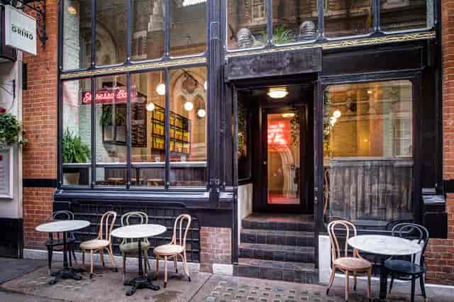 Charming Covent Garden venue with large windows, perfect for meetings and events.
