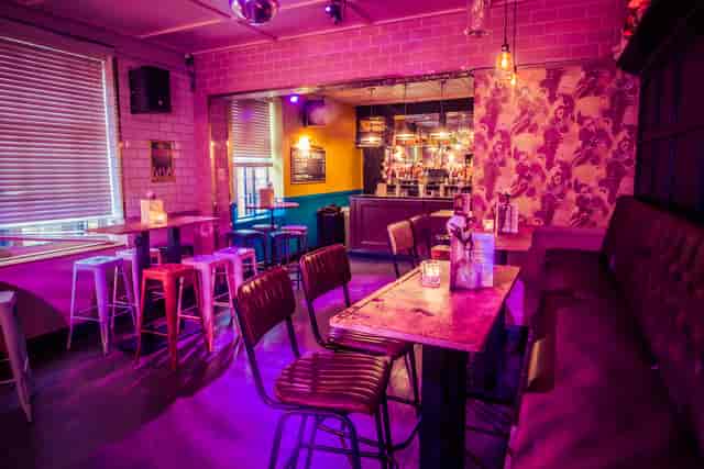 Vibrant Function Room at Simmons, ideal for networking events and gatherings.