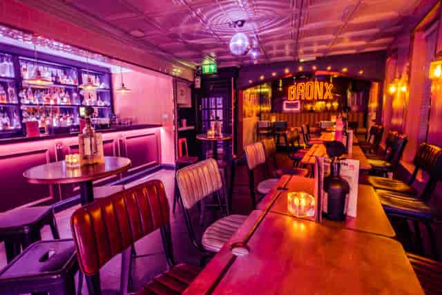 Vibrant Function Room at Simmons | Temple, ideal for networking events and gatherings.