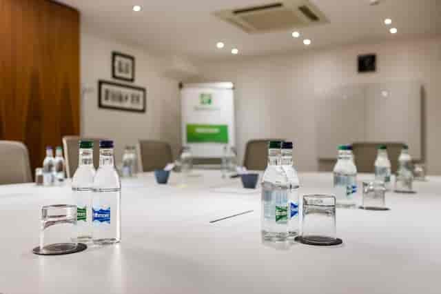 Mezzanine Suite at Holiday Inn Camden Lock, modern meeting room setup for events.