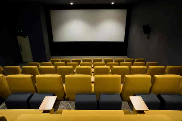 Curzon Aldgate Cinema Screen 4 with tiered seating, ideal for corporate events and film screenings.
