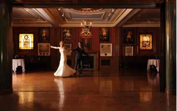 Elegant ballroom in Painters' Hall, perfect for weddings and formal events.