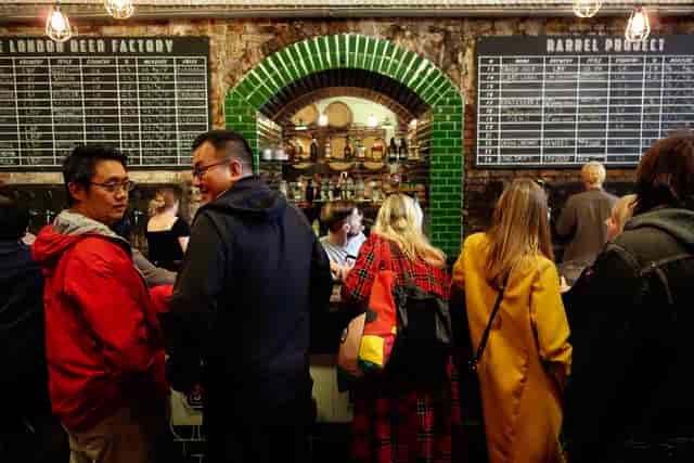 Vibrant bar scene at The Barrel Project, perfect for networking events and gatherings.