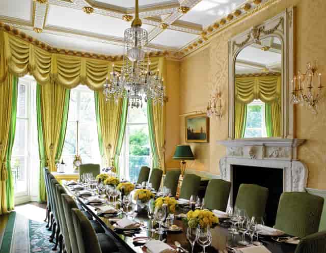 Elegant dining room at The Ritz London, ideal for formal events and meetings.