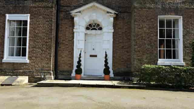 Elegant entrance of Thomas Wright room, BELL HOUSE, ideal for upscale events and meetings.
