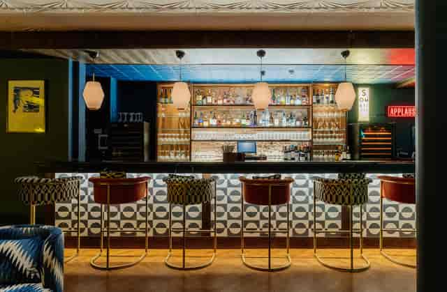 Stylish cocktail bar at Century Club, perfect for networking events and gatherings.
