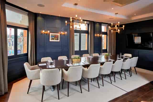 Sophisticated meeting room at The Shaftesbury, ideal for executive meetings and workshops.