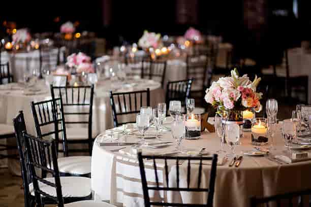 Elegant banquet hall at Port of Liverpool Suite, perfect for weddings and formal events.