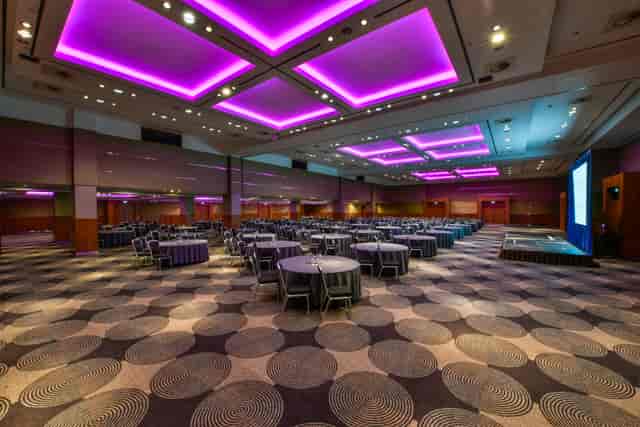 Arora Ballroom at Sofitel London Heathrow, spacious venue for banquets and conferences.