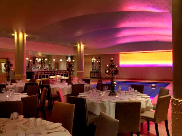 Elegant pool area at Haymarket Hotel, perfect for upscale events and celebrations.
