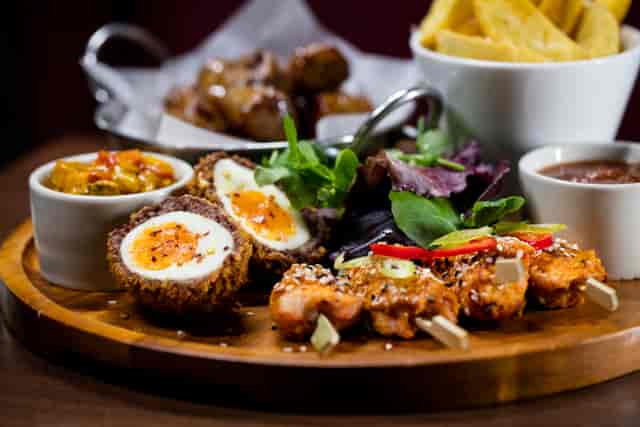 Appetizer platter at Market Cellar, Covent Garden - perfect for networking events.